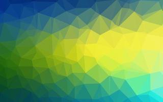 Dark Blue, Yellow vector low poly cover.