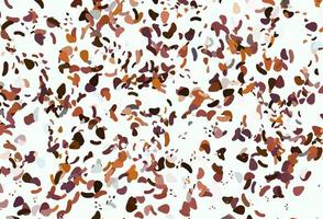 Light orange vector template with memphis shapes.