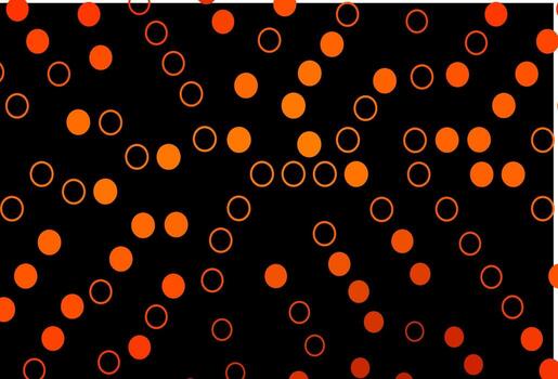 Telón de fondo de vector naranja oscuro con puntos.