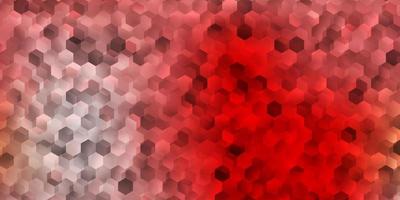 Light red vector pattern with hexagons.