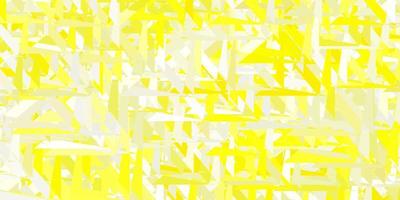 Light yellow vector layout with triangle forms.