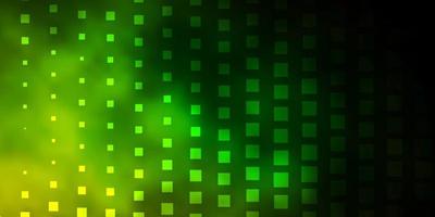 Dark Green, Yellow vector backdrop with rectangles.