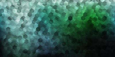 Light blue, green vector backdrop with a batch of hexagons.