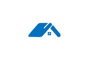 mano casa bienes raíces apartamento seguro proteger cuidado logotipo diseño vector