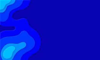 Abstract papercut background in blue gradation photo
