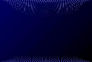Dark Blue Dynamic Abstract Vector Background with Wave Dots Pattern. Trendy  3d cover of business presentation banner for sale event night party. Fast moving soft shadow dots