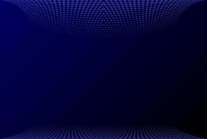 Dark Blue Dynamic Abstract Vector Background with Wave Dots Pattern. Trendy  3d cover of business presentation banner for sale event night party. Fast moving soft shadow dots