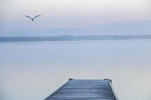 Sunrise Northern Lake Dock photo