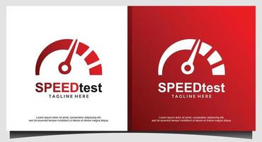 speed test logo design template vector