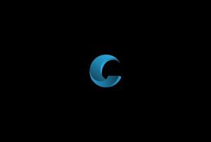 Blue Modern 3D Initial Letter C Logo Design Vector