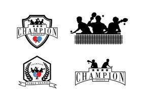 sport table tennis logo vector