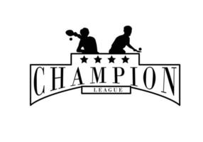 sport table tennis logo vector