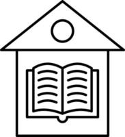 Home Schooling Icon Style vector