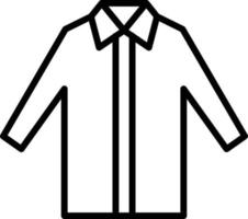 estilo de icono de camisa de vestir vector