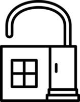 Property Lock Icon Style vector