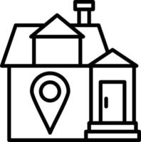 House Direction Icon Style vector