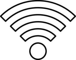 estilo de icono wifi vector