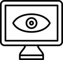 Monitor Icon Style vector
