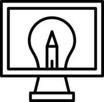Computer Graphic Icon Style vector