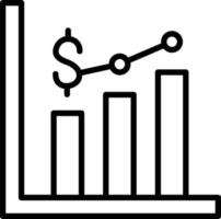 Bar Graph Icon Style vector