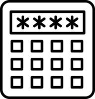 Pin Code Icon Style vector