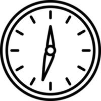 estilo de icono de reloj de año nuevo vector