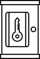 estilo de icono de puerta inteligente vector