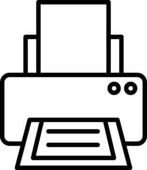Printer Icon Style vector