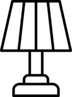 Table Lamp Icon Style vector