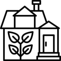 Eco House Icon Style vector