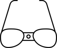 estilo de icono de gafas inteligentes vector