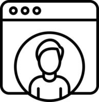 Web User Icon Style vector