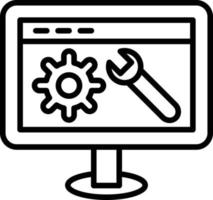 Web Optimization Icon Style vector