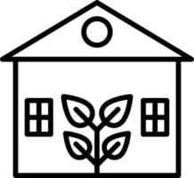 Eco House Icon Style vector