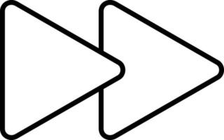 Fast Forward Icon Style vector
