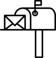 Mailbox Icon Style vector