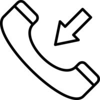 Incoming Call Icon Style vector