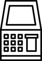 Atm Machine Icon Style vector