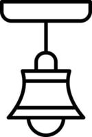 Hang Lamp Icon Style vector