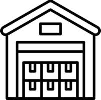 Warehouse Icon Style vector