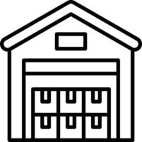 Warehouse Icon Style vector