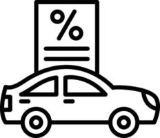 Car Loan Icon Style vector