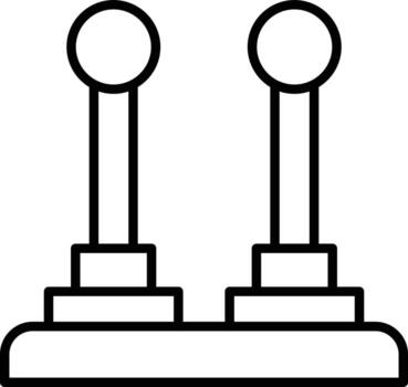 estilo de icono de controlador vector