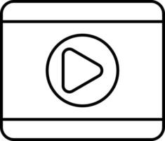 Video Player Icon Style vector