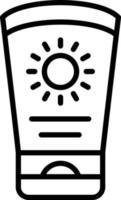 Sun Cream Icon Style vector