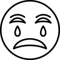 Crying Icon Style vector