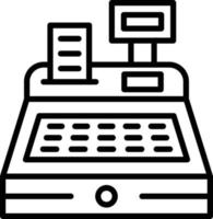 Cash Register Icon Style vector