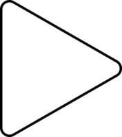 Play Button Line Icon vector
