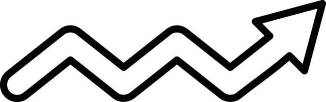 Zigzag Arrow Icon Style vector