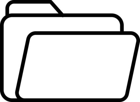estilo de icono de carpeta vector